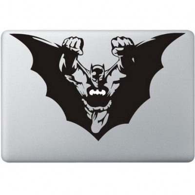 Batman Flying Macbook Decal Black Decals